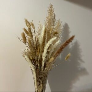 Large Neutral Pampas and Dried Grass Bouquet - Soft Beige & Cream